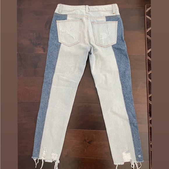 Signature8 Denim Patchwork Ripped Jeans - Picture 2 of 4